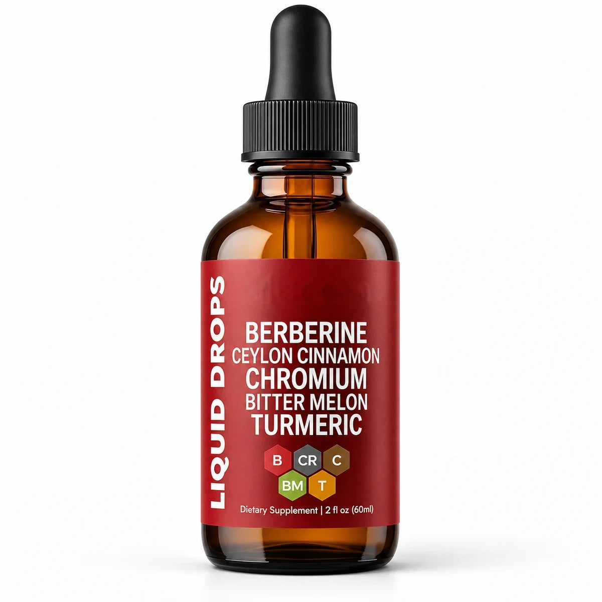Frasco de Glucora de 60 ml con gotero
