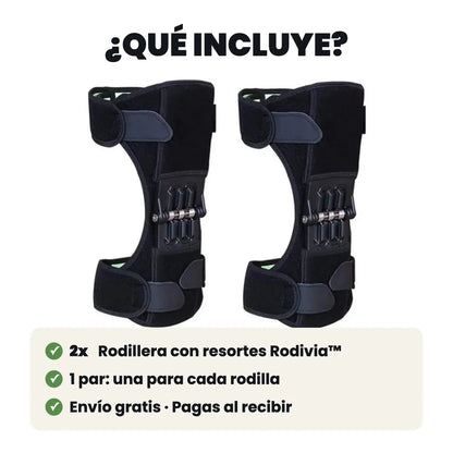 Las 2 rodilleras Rodivia que llegan en tu pedido, una para cada rodilla